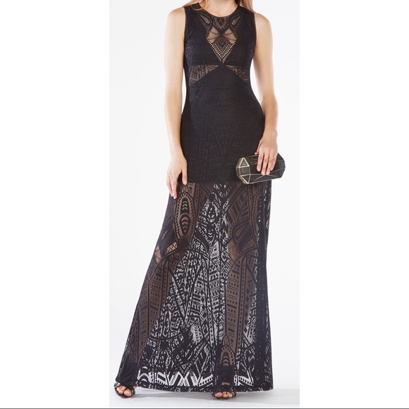 BCBGMaxAzria Dresses & Skirts - {BCBG Maxazria} | Black High Low Lace Gown